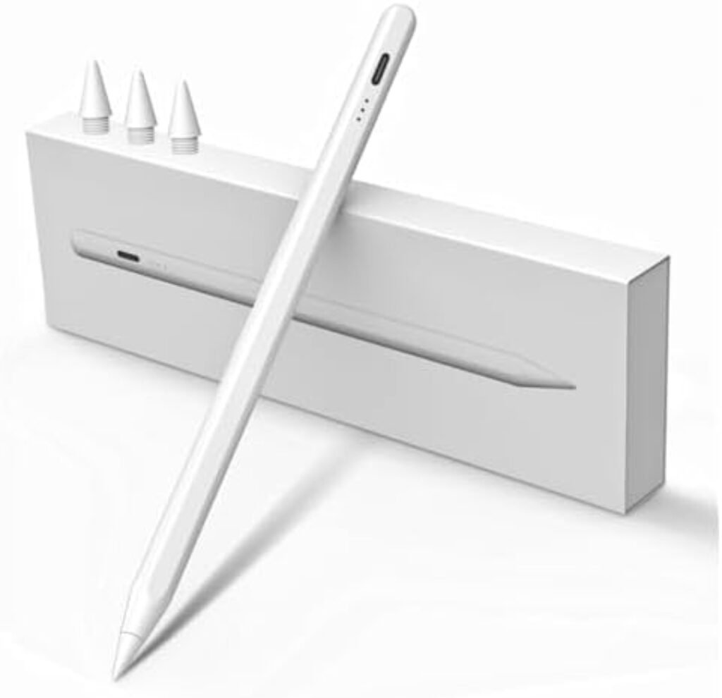 Stylus Pen for iPad W/Palm Rejection&Tilt, 13 Mins Fully Charged, MEKO Apple Pencil iPad Pen for iPad 6-10,iPad Pro12.9&11",iPad Air3/4/5,iPad mini5/6