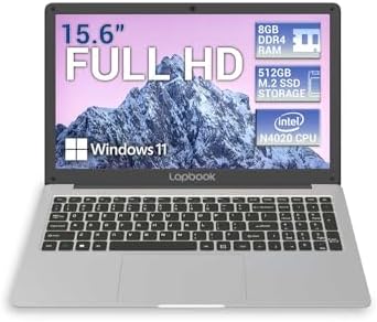 2023 Model 15.6" Full HD Windows 11 Home S Laptop - 8GB RAM 512GB SSD, AC WiFi, RJ45, Integrated Webcam - S15 N2 15 Inch Lightweight Laptop